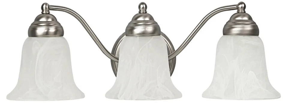 Capital Lighting 1363mn-117 3 Light Vanity Fixture Matte Nickel