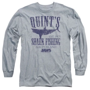 JAWS QUINTS Licensed Men's Long Sleeve Graphic Tee Shirt SM-3XL  - Picture 1 of 2