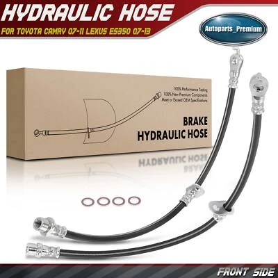2x Manguera hidráulica de freno delantero para Toyota Camry 2007-2011 Lexus ES350 2007-2012 Foto 1 de 4