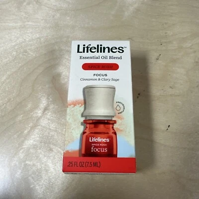 Lifelines Essential Oil Blend FOCUS Spice Rush .25 oz New - Image 1 of 4