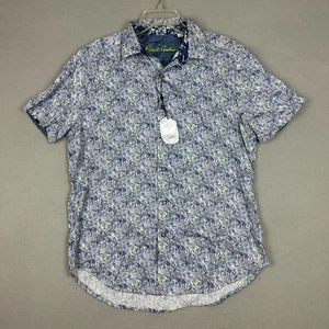 Camisa Robert Graham Talla L Calce Clásico Ballard Floral Manga Corta Abotonada - Imagen 1 de 7