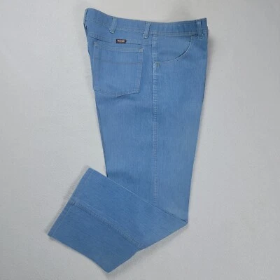 Vintage Wrangler Flex Jeans Men's Size 34x27 Blue Straight Fit Dadcore 1980's - Image 1 of 4
