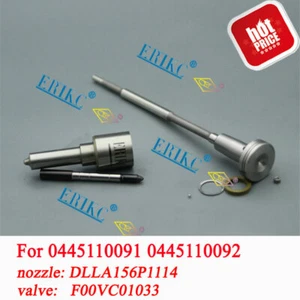 ERIKC Injector Overhaul Kit Nozzle DLLA156P1114 Valve F00VC01033 for 33800-4A000 - Picture 1 of 6