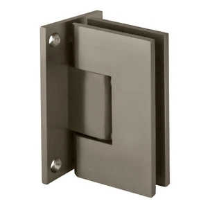 CRL V1E037SN Satin Nickel Vienna 037 Series Wall Mount Full Back Plate Hinge - Picture 1 of 7