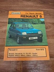 Renault 5 Car Repair Manual R5L, TL, TS, GTL. By Autodata - Picture 1 of 8