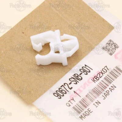 90672SNB901 Nuevo Genuino OEM HONDA ACURA Capucha Delantera Soporte Varilla Clip Plástico Blanco Foto 1 de 4