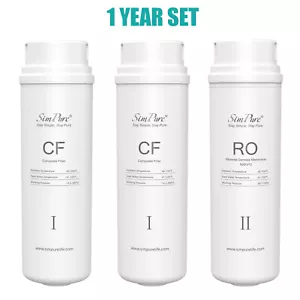 1 Jahr Set CF RO Wasserfilterkartusche für SimPure Q3-600 tankloses RO System - Bild 1 von 9