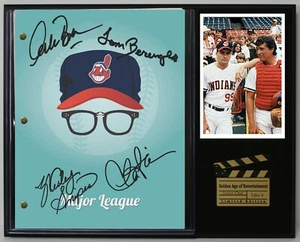 Major League Reproduction Signed Movie Script Wood Plaque Display - Picture 1 of 8