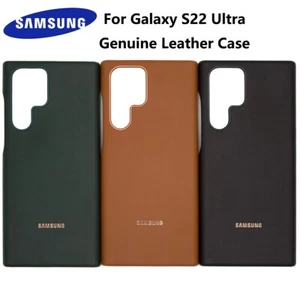 Real Leather Shockproof Phone Case Cover For Samsung Galaxy S22 S21 Plus Ultra - Zdjęcie 1 z 15