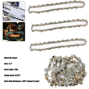 3x Kette Ersatzkette Sägekette 18" 45cm 0,325'' (1,5mm) 72 Glieder für Husqvarna - Picture 1 of 9