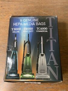 Titan Hepa Media Filter Bags Vacuum T3000 Deluxe T4000 TC6000 Open Box 5 Filters