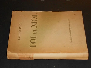 Paul Geraldy TOI ET MOI 1935 Librairie Stock Paris - Bild 1 von 1