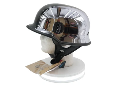 HIGWAY 21 9 毫米德国 BEANIE HELMET CHROME 尺寸 3XL - H77-10023X — 第 1/4 张图片
