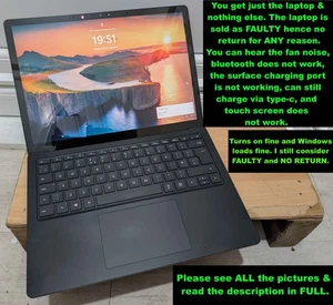 Microsoft Surface Laptop 3 i5 1035G7 8GB RAM 256 GB SSD Windows 11 Graphics Card - Picture 1 of 13
