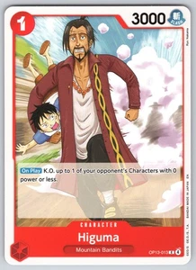 OP-13 Higuma C Carrying On His Will   Normal OP13-013  NM - Picture 1 of 2