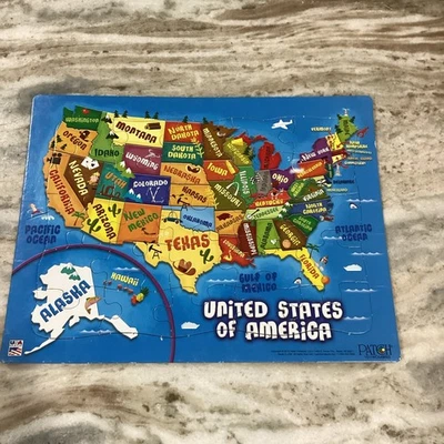 Bandeja de parches rompecabezas Estados Unidos de América mapa 2015 Foto 1 de 4