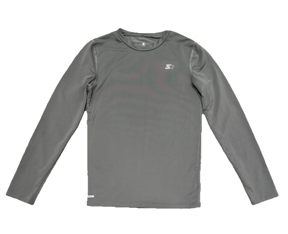 Starter Dri Fit Compression Shirt Long Sleeve Gray Youth XXL 18 - Image 1 of 4