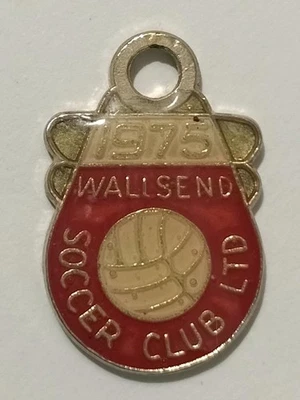 Vintage Badge Wallsend Soccer Club Membership Keyring Badge 1975 - image 1 of 3
