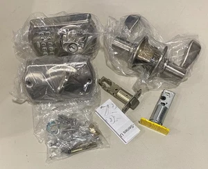 Schlage Camelot (FBE365VCAM619ACC) Satin Nickel - GEBRAUCHT, FÜR TEILE, OHNE SCHLÜSSEL - Bild 1 von 14