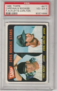 Topps Cardinals Rookies 1965 #477, Carlton, PSA EN MUY BUENA CONDICIÓN-EX 4 - Imagen 1 de 2