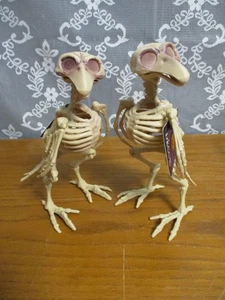 2 - Skeleton Crow Bird Halloween Prop Decor - Head and Wings Move - 7.25" tall - Picture 1 of 7