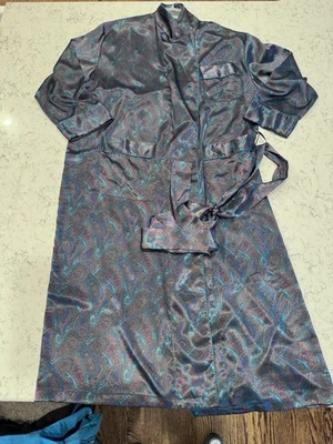 Sujetador vintage número 1 London bata L/XL cachemir geométrico con cinturón kimono ropa de salón Foto 1 de 4