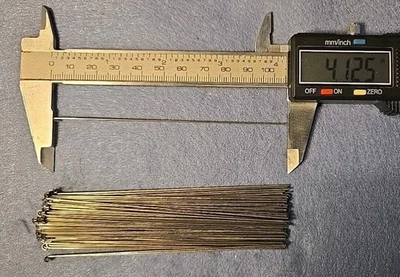 100 pcs .035" SS wire shafts 4.125" U-Bend Hook Connection Spinnerbait Wire Bend - Image 1 of 2