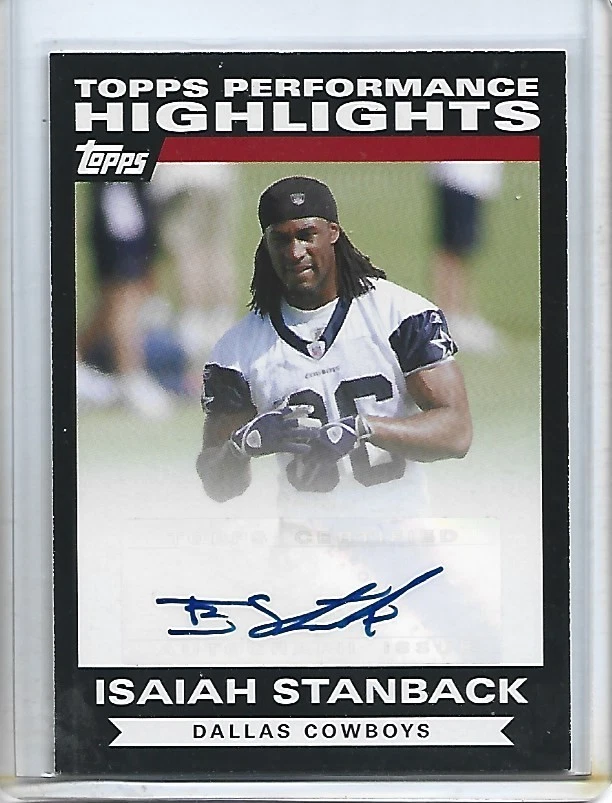 Isaiah Stanback 2007 Topps Performance Highlights Autographs #THAIS-Cowboys - Image 1 of 2