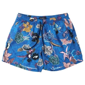 ETRO Blue Floral Paisley Pattern Swim Shorts 2XL Nylon Men's F/S - Picture 1 of 10