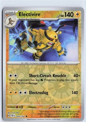 Electivire (054/162), SV05: Temporal Forces, Reverse Holo, Uncommon - Image 1 of 2