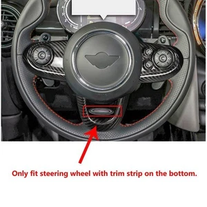 Dry Carbon Fiber Steering Wheel Cover Trim for Mini F54 F55 F56 F57 F60 JCW - Picture 1 of 5