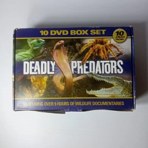 Deadly Predators Wildlife 10 DVD Box Set | Documentaries | Discs VGC - Picture 1 of 17