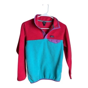 Patagonia synchilla Fleece Pull Over Size XL 14 Girls - Picture 1 of 4