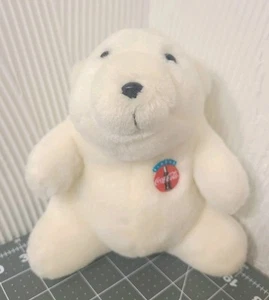 VTG Coca Cola Plush 1993 Small White Polar Bear Teddy Bear Stuffed Toy Animal  - Picture 1 of 10