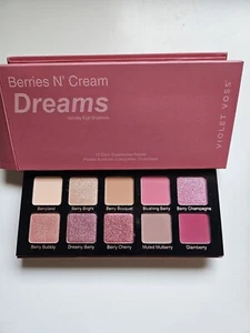 BNIB Violet Voss Berries N' Cream Dreams 10 Color Velvety Eye Shadows Palette - Picture 1 of 5