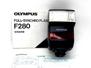 【EXC+5】 Olympus Full-Synchro Shoe Mount Flash F280 for OM-3 OM-4 Ti Japan 4163-3 - Picture 1 of 9