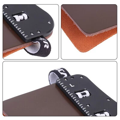 Barebow Finger Tabs Guard Bow Protector Gear Cow Leather Archery Shooting RH LH - Image 1 of 4