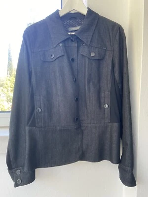 CHAQUETA VAQUERA NEGRA MARINA RINALDI ELEGANTE Talla 23 **oferta** Foto 1 de 4