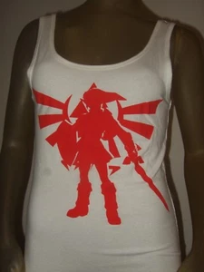 Med-XL Nintendo The Legend Of Zelda Link Triforce Sword NES Game Tank Top Shirt  - Picture 1 of 2