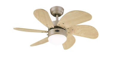 Ventilatore da Soffitto Piccolo Ventola Con Lampada Turbo Swirl Titan 76 CM - Immagine 1 di 2