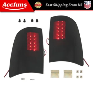 For Dodge Ram 1500 Truck 2009-2018 Tail Lights LH+RH Black Housing Smoked Lens - Picture 1 of 16