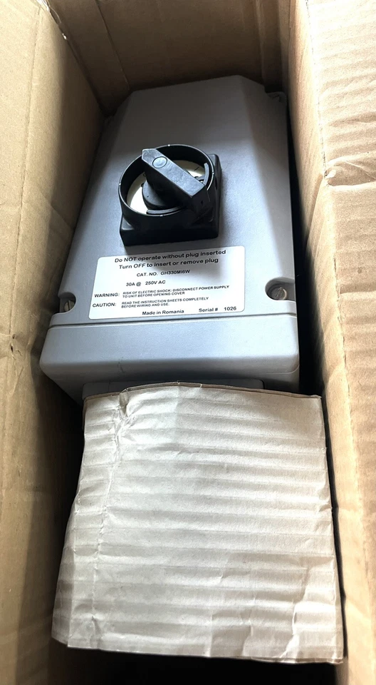 QTY:1 ~NEW~ EATON-CROUSE-HINDS, P.N.: GHG-5224306L3002, INTERLOCK RECEPTACLE. - Image 1 of 4