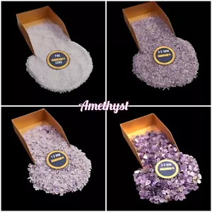 Natural Amethyst coarse Crushed Powder For Massage Use Ring inlay jewelry Making - Picture 1 of 17