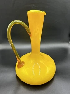 Vintage Empoli Mustard Yellow Pitcher - Picture 1 of 9