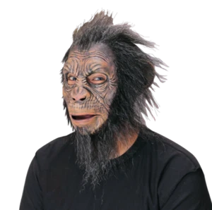 Máscara de mono peludo terror ciencia ficción planta selva animal chimpancé mono ajuste perfecto - Imagen 1 de 1