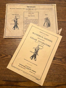 1929 McCormick-Deering IH Ball Bearing Cream Separator Instruction Book Manual - Picture 1 of 1