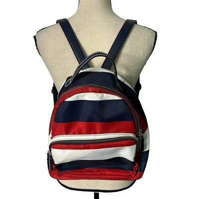 Tommy Hilfiger Mujer Julia Mochila Rugby Nylon Azul Marino/Blanco/Rojo Talla Única Foto 1 de 4
