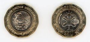 MEXICO 20 PESOS 2023 Military Academy 100Th anniversary Bimetallic UNC - Picture 1 of 3