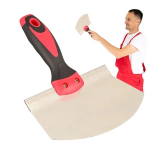 Stainless Steel Scraper Tool Wallpaper Putty Tool Wide Putty Wallpaper Stripper - Picture 1 of 7