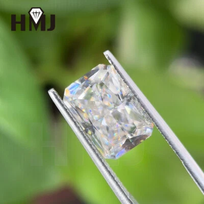 Radiant Crushed Ice Cut Loose Moissanite Stone 0.4~9ct White D VVS1 With GRA - Image 1 of 4